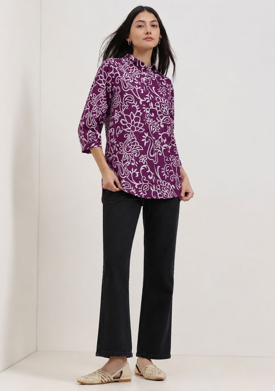 Aravalii Plum Royale Top