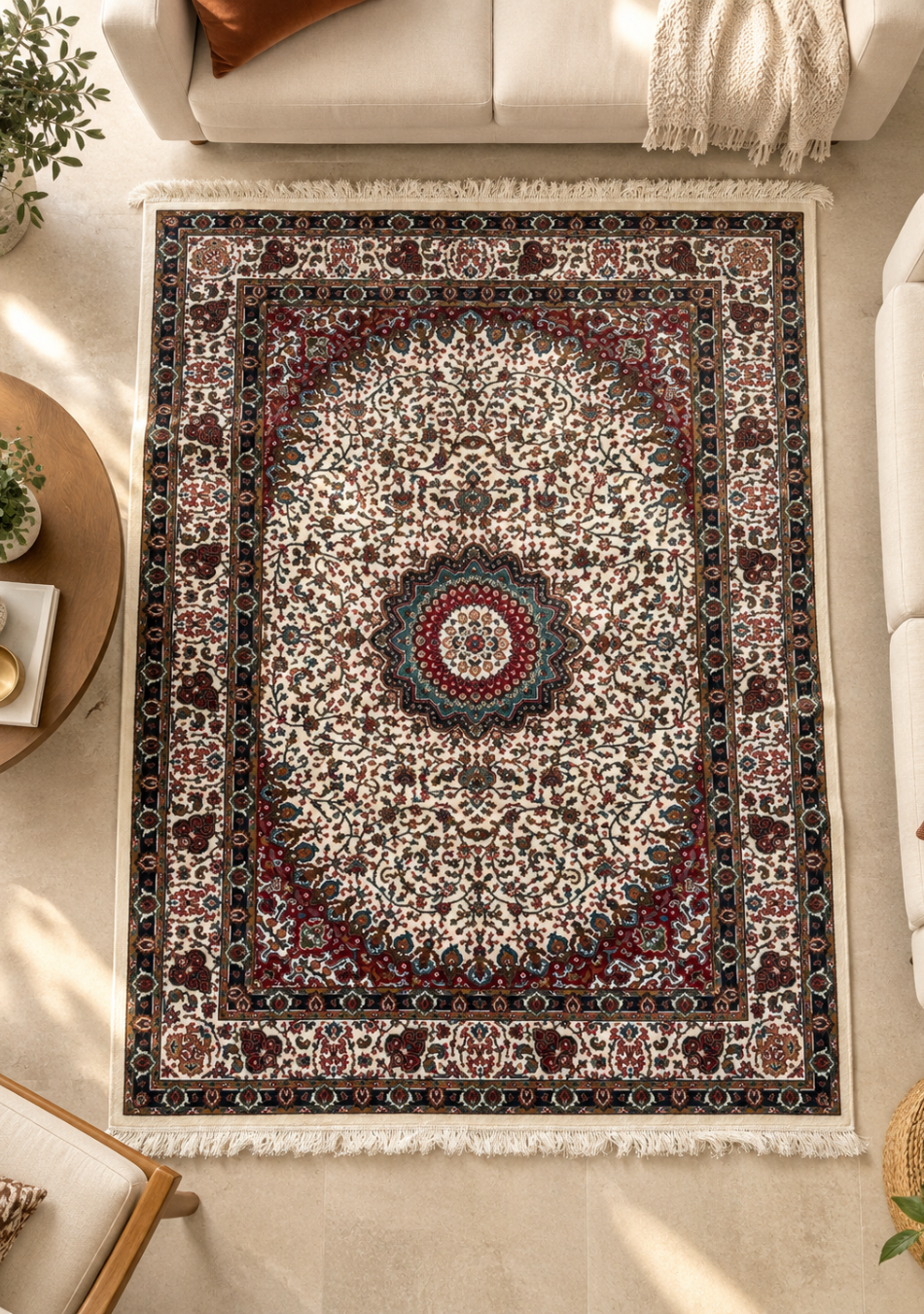 Aravalii Ivory Royale Persian Carpet
