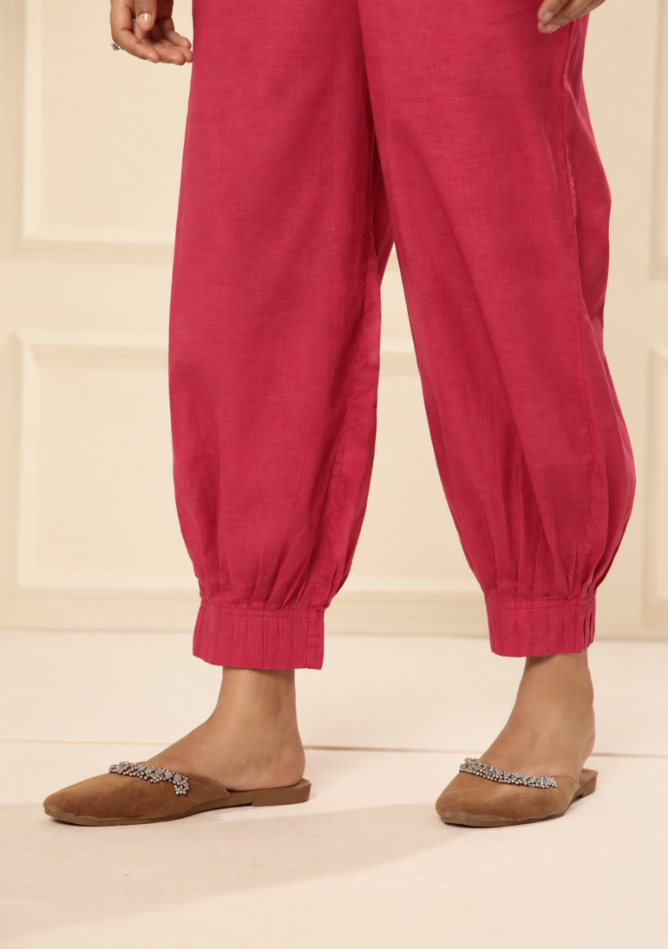 Dark Red Afgani Pant