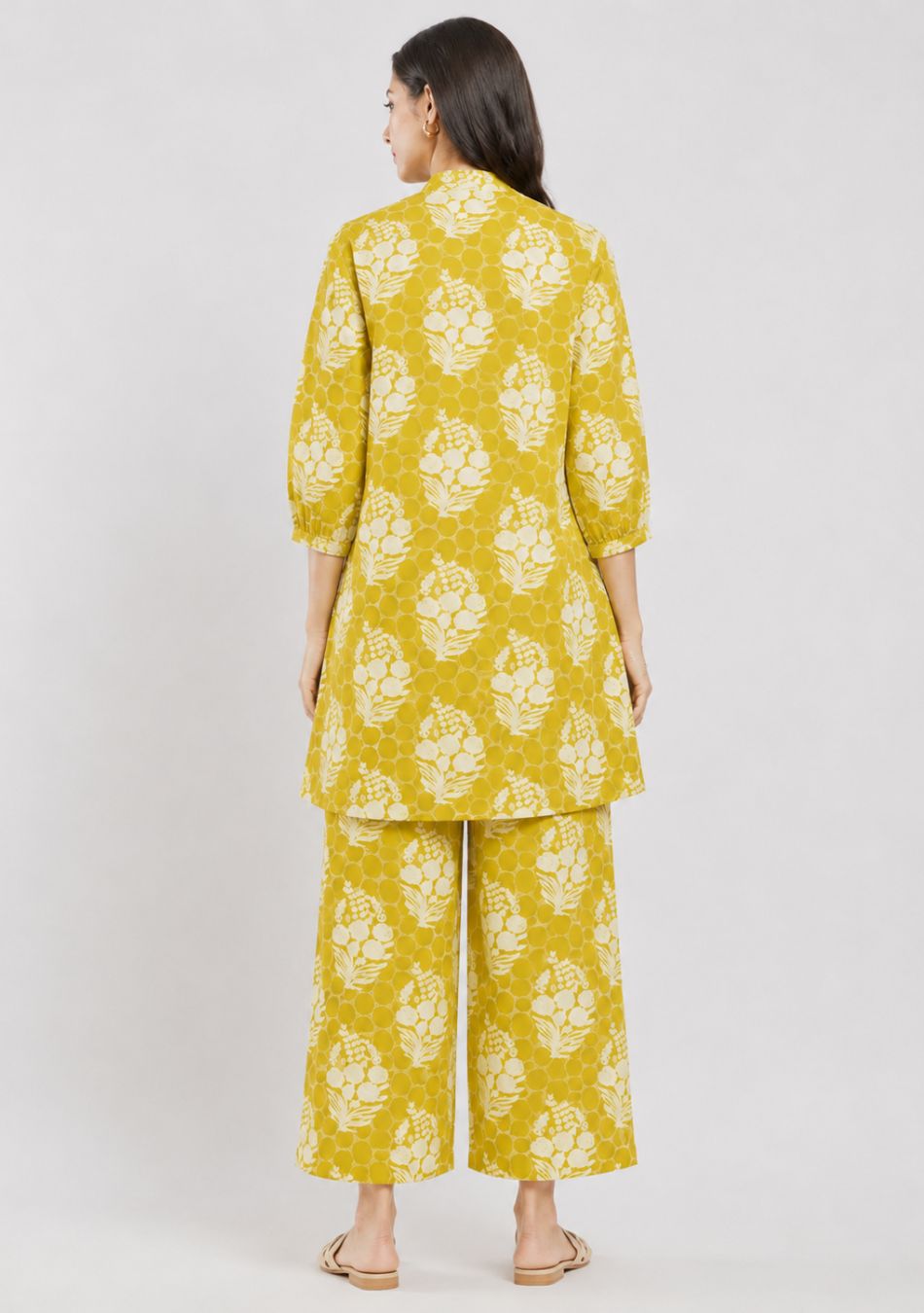 Aravalii Lemon Bloom Artisan Co-ord Set