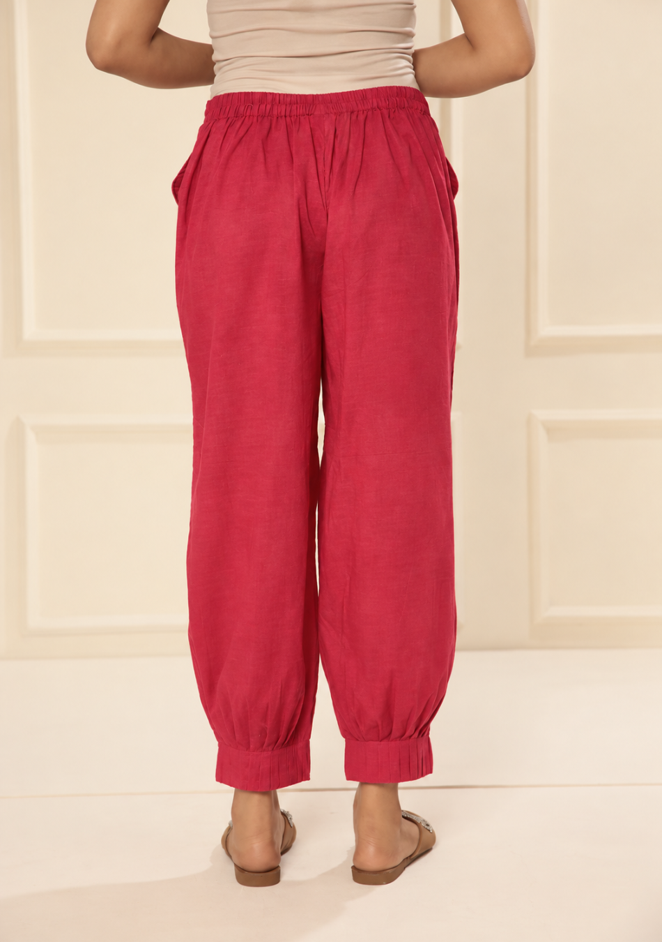 Dark Red Afgani Pant