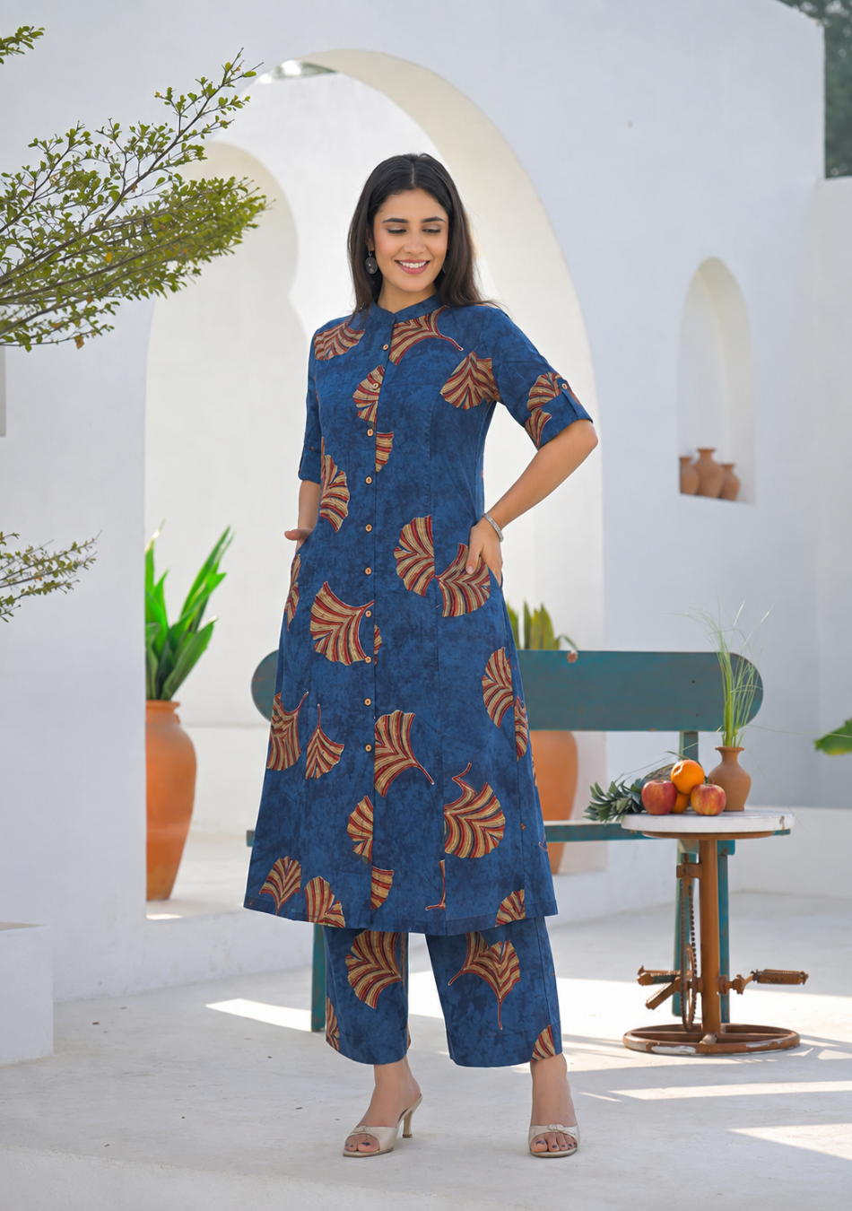 Indigo Folk Flora Cotton Co-Ord
