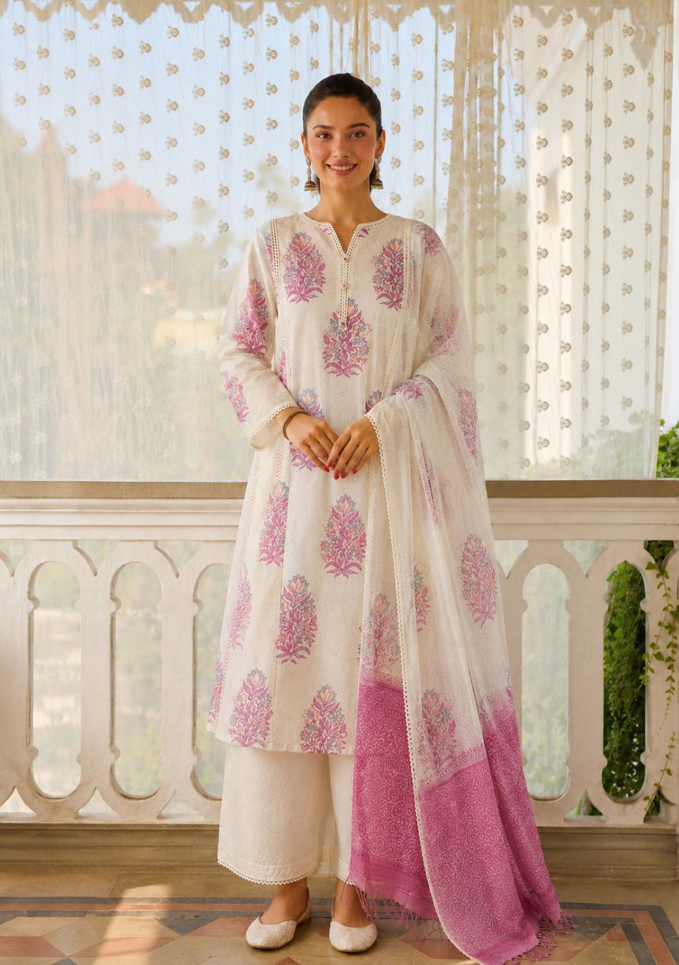 Pastel Gulmohar Suit Set