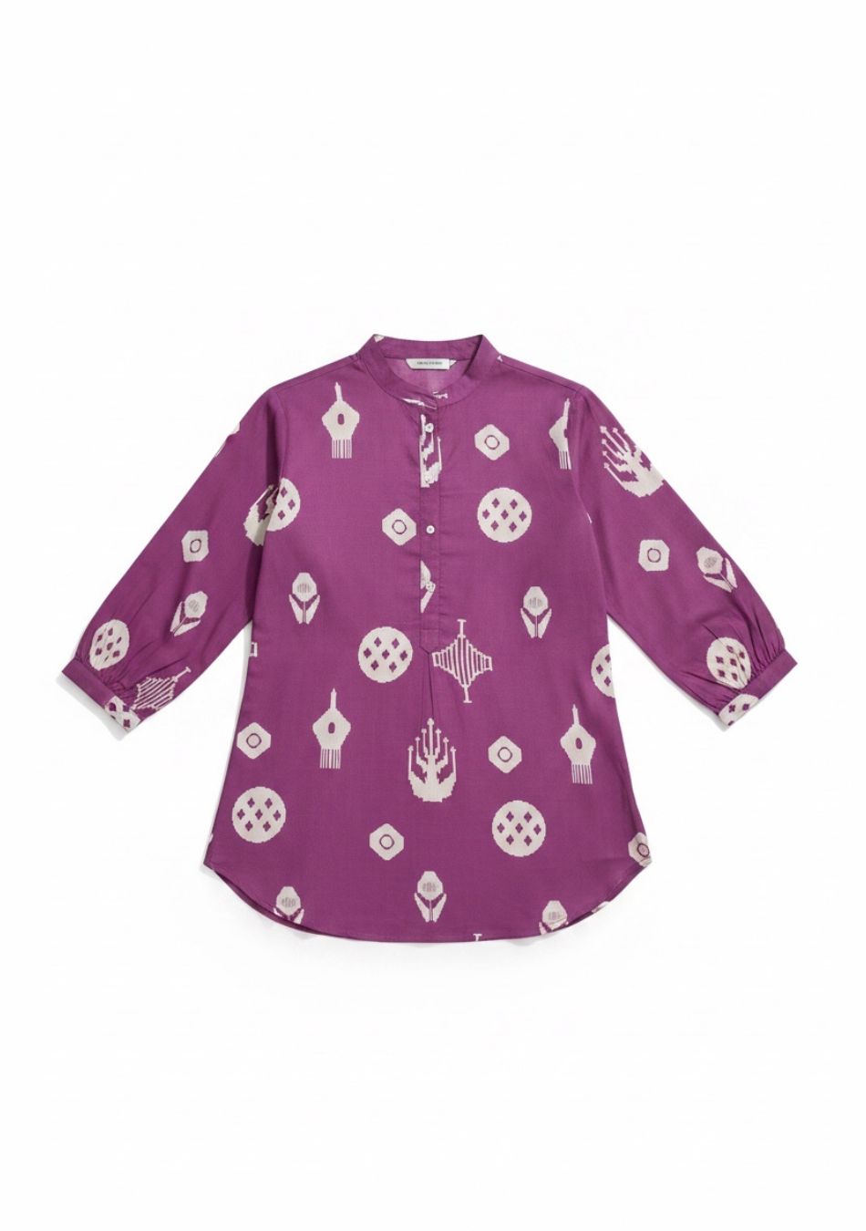 Aravalii Violet Loom Abstract Top