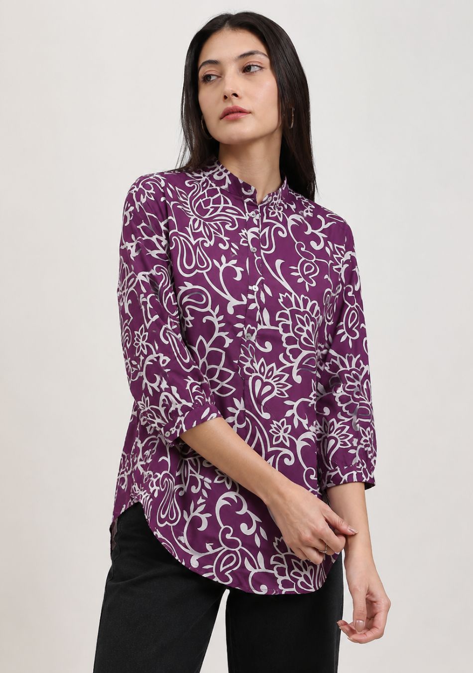 Aravalii Plum Royale Top