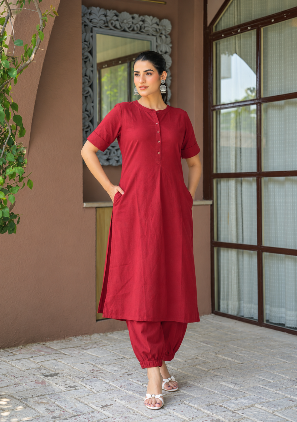 Aravalii Garnet Grace Co-Ord Set