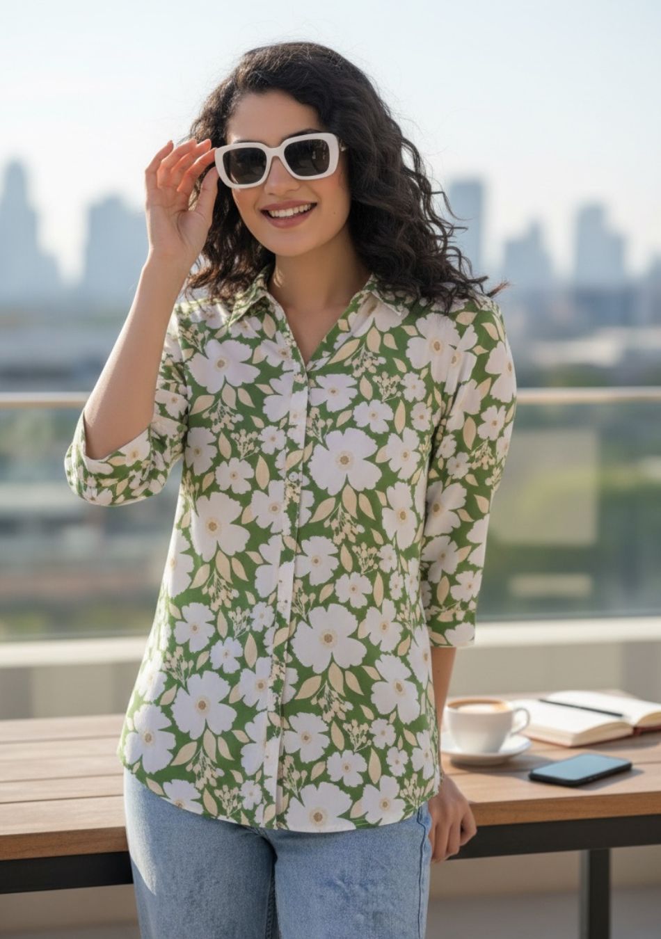 Aravalii Spring Bloom Luxe Shirt