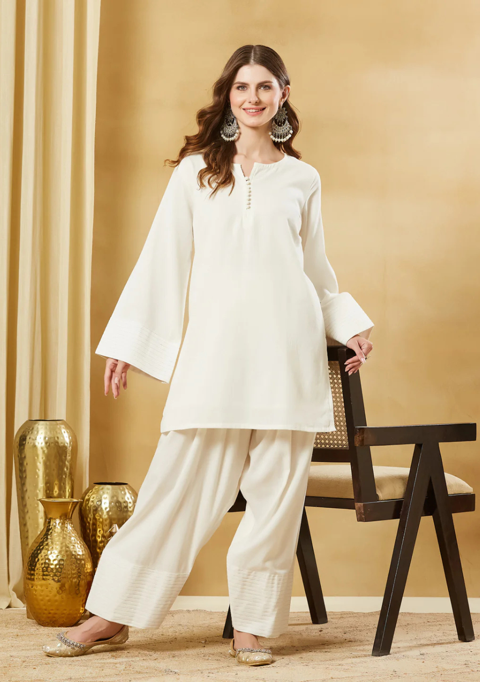 Ivory Noor Farshi Suit Set