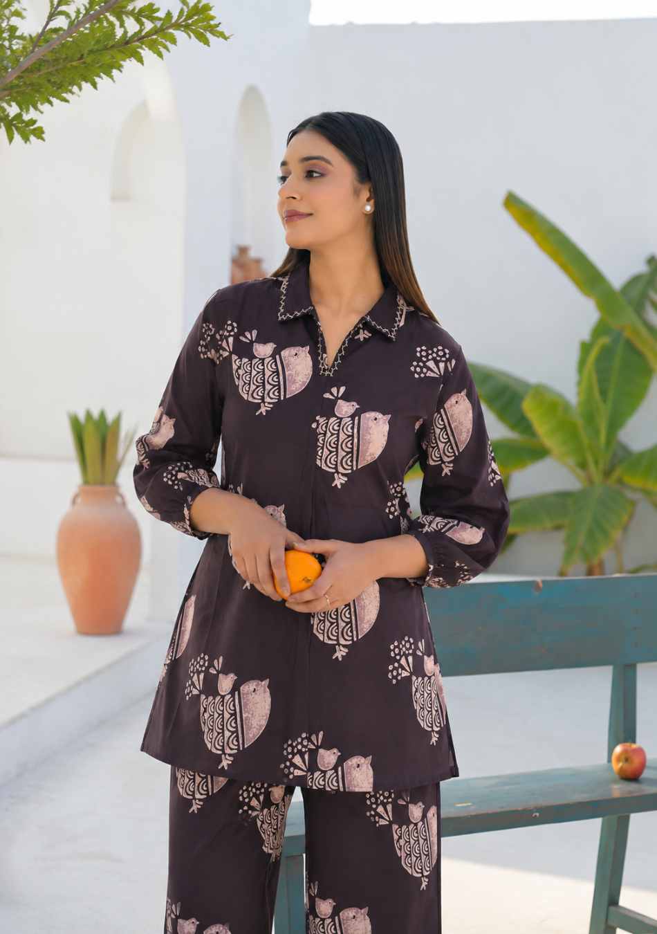 Midnight Birdsong Co-ord Set