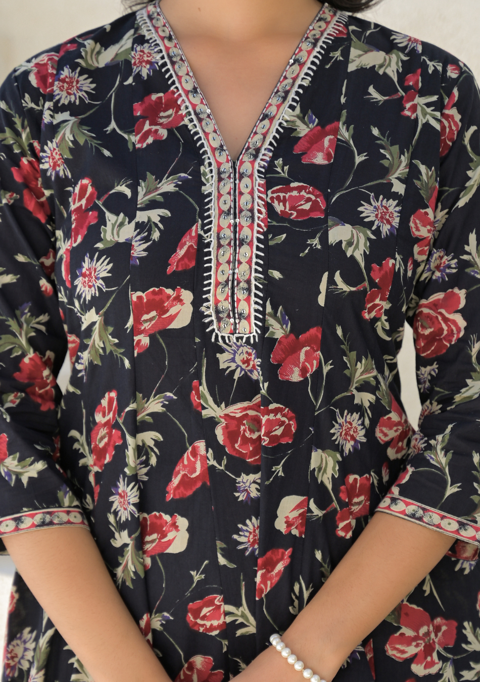 Aravalii Twilight Rose Anarkali Set