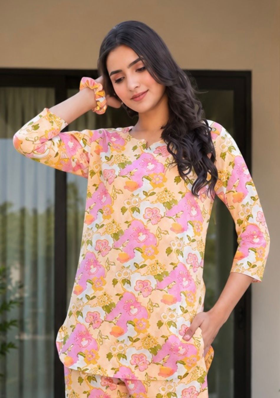 Pastel Garden Night Suit