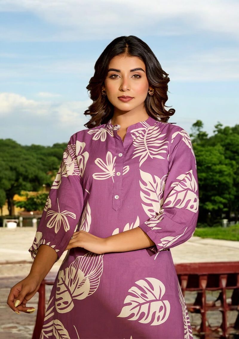 Plum Purple  Co-ord Set