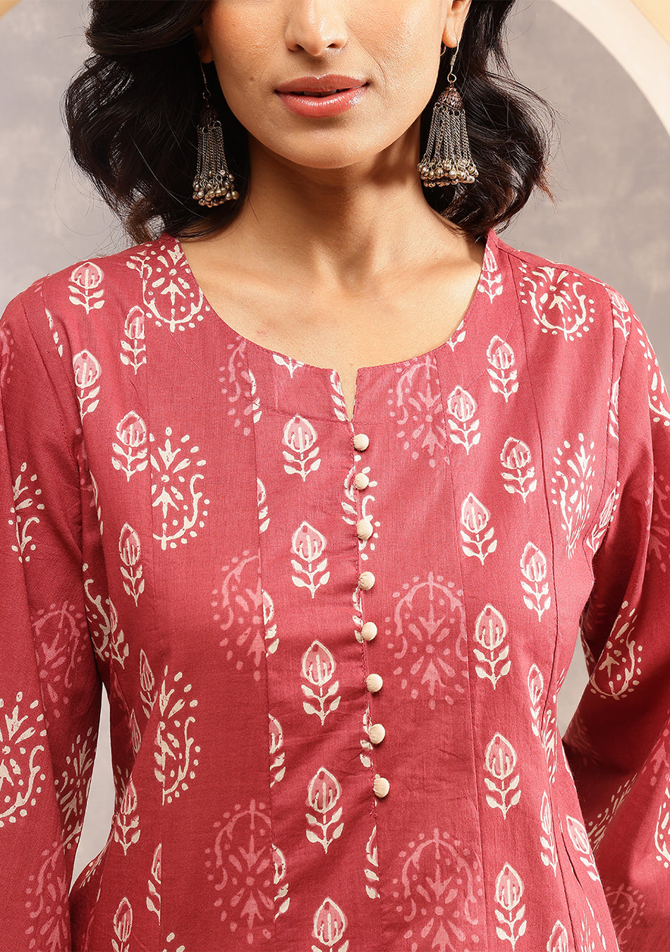 Terracotta Bloom Kurta Set