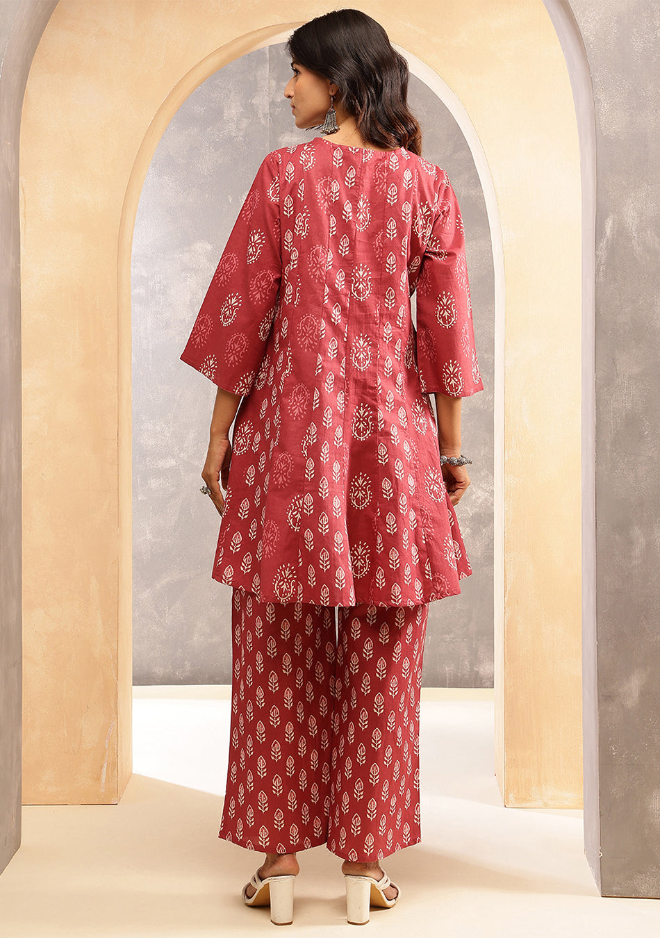 Terracotta Bloom Kurta Set
