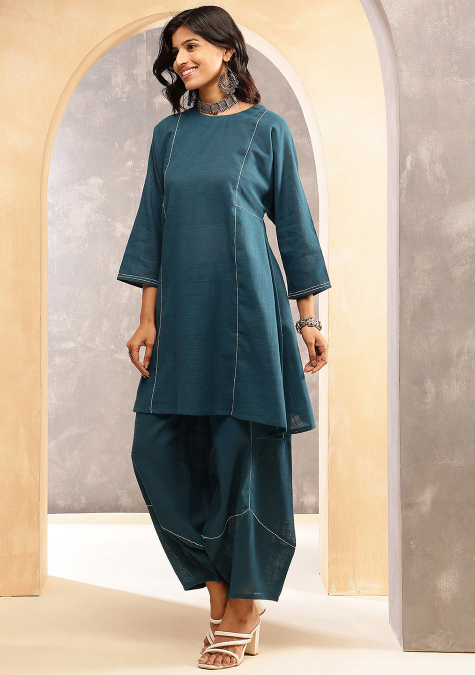 Peacock Haze Co-Ord Set