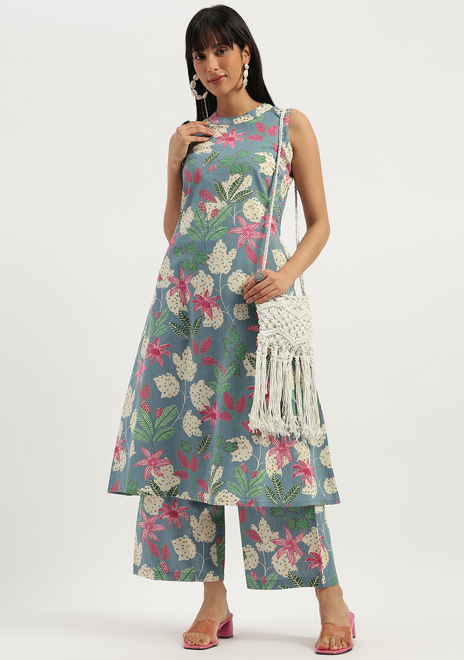 Blue Bloom Vibe Co-ord Set