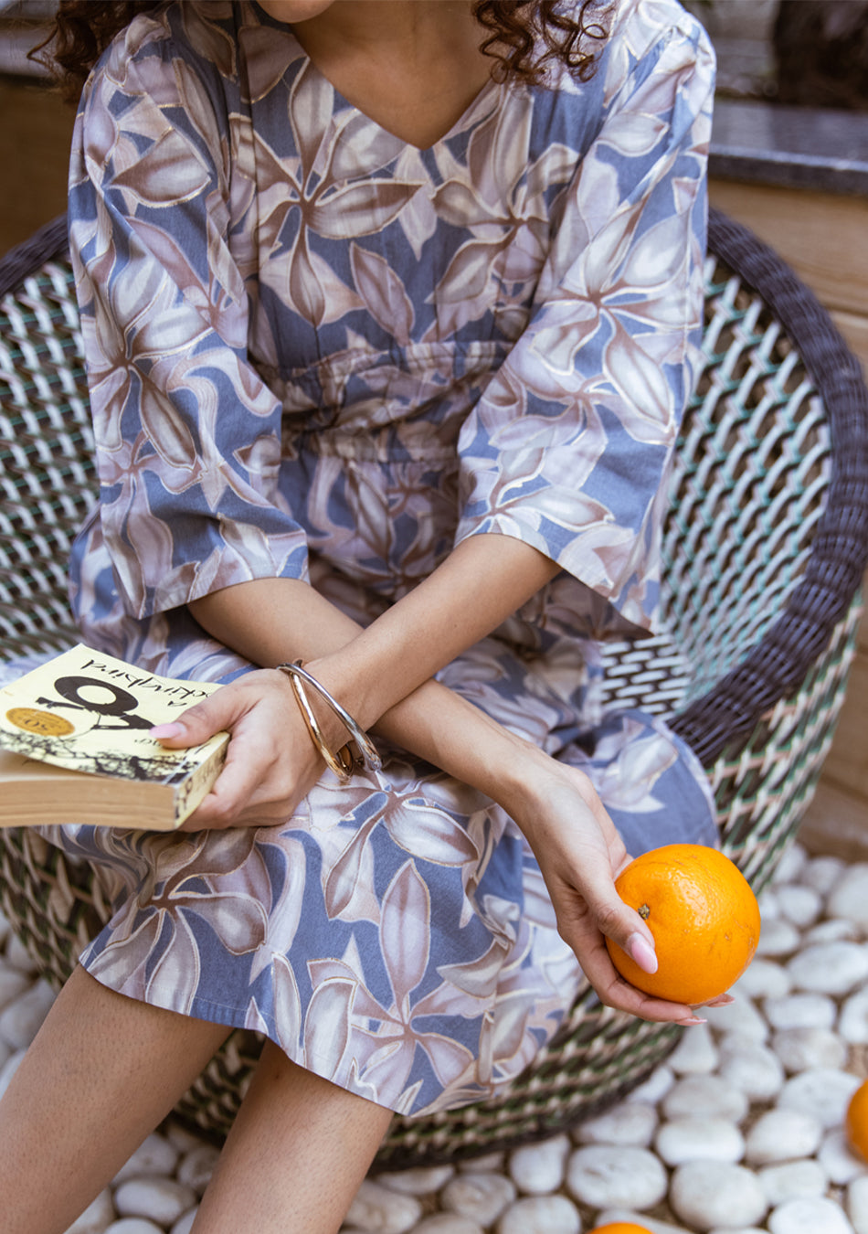 Twilight Bloom Midi Dress
