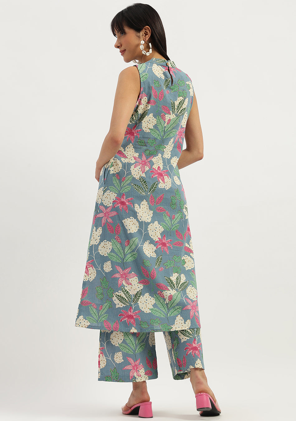 Blue Bloom Vibe Co-ord Set
