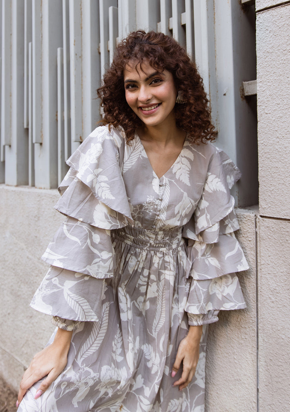 Moonlit Ruffle Bloom Dress