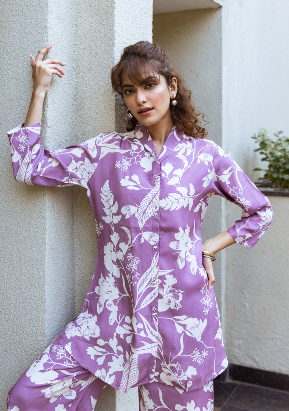 Silken Lilac Co-ord Set