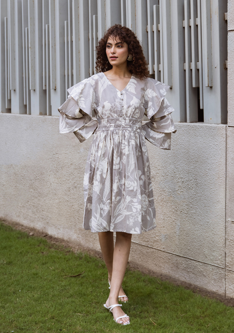 Moonlit Ruffle Bloom Dress