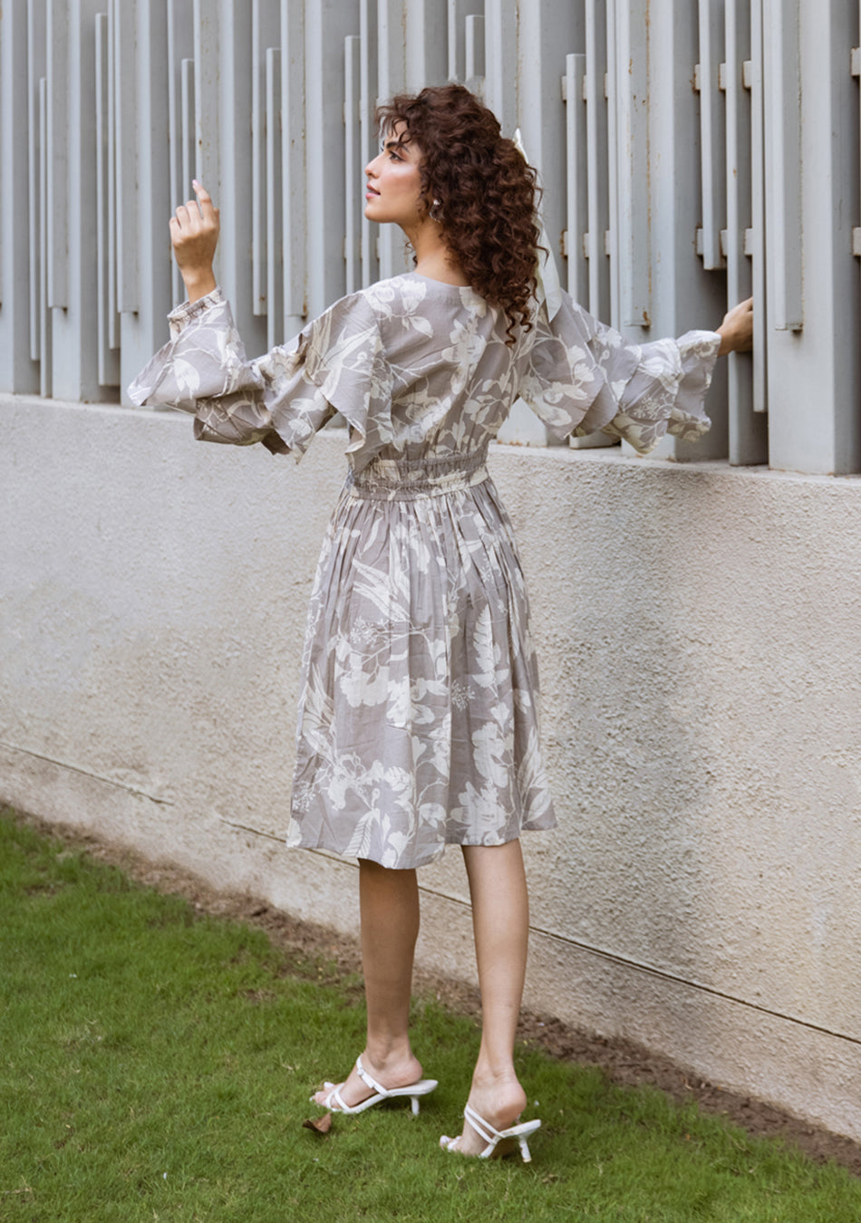 Moonlit Ruffle Bloom Dress