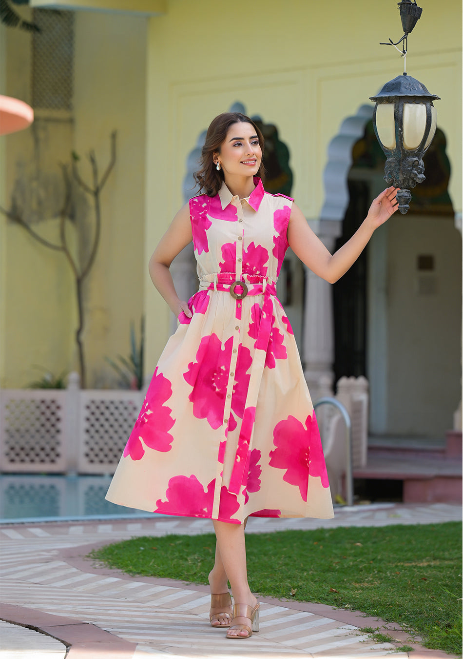 Fuchsia Bloom Charm Dress