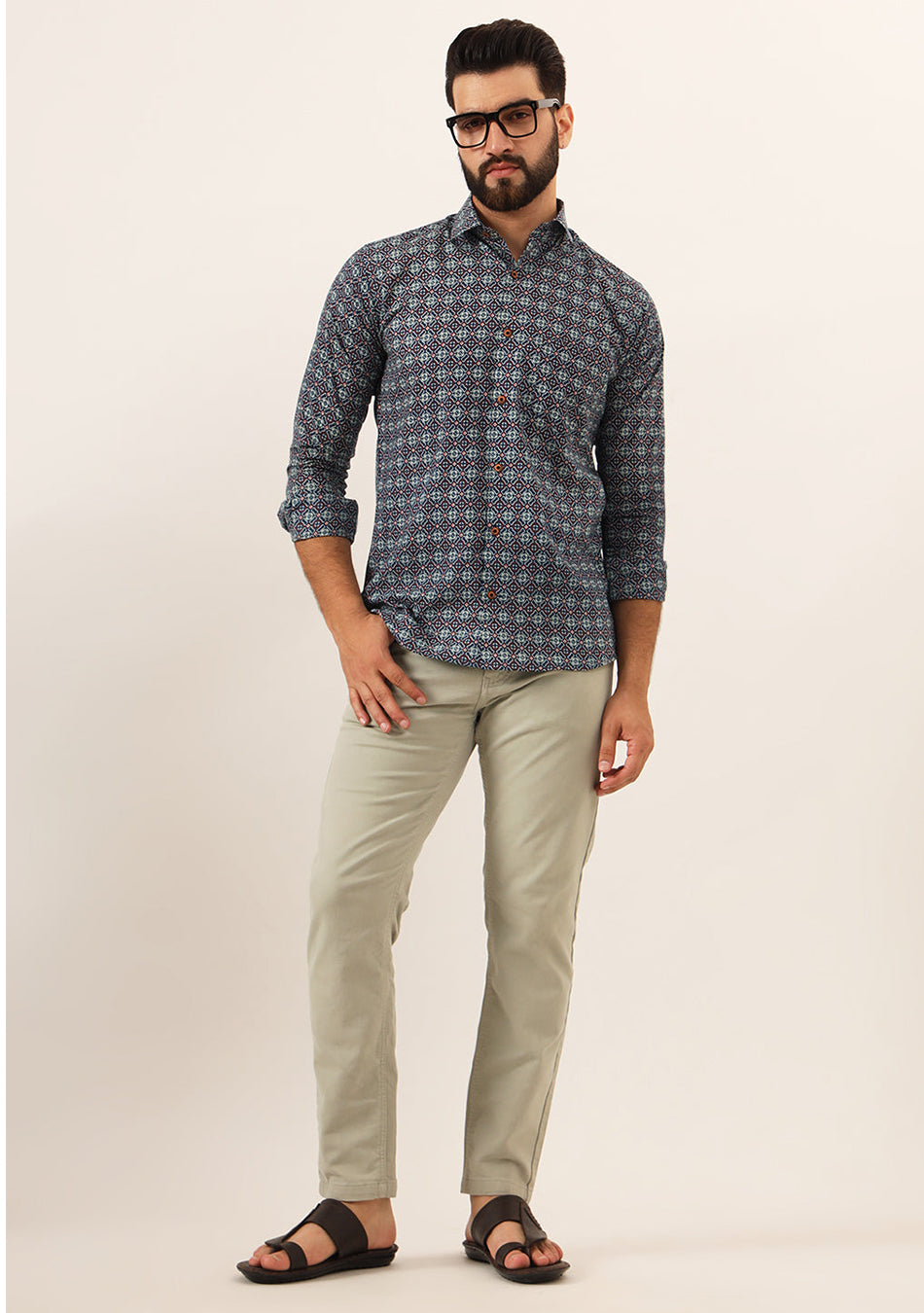 MultiColor Printed Pure Cotton Regular Fit Casual Shirt