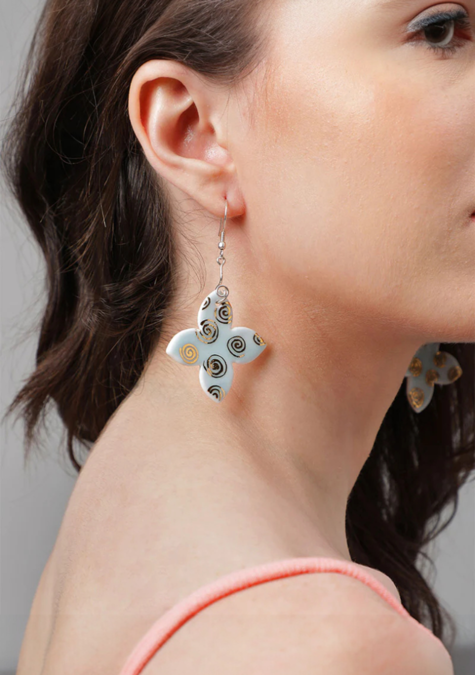 Azure Fusion Harmony Earrings