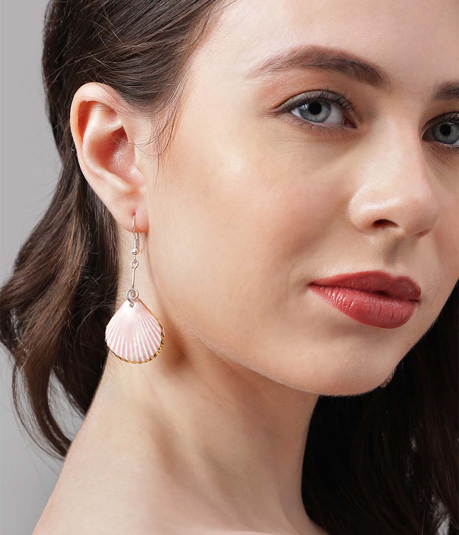 Pink Shell Elegance Earrings