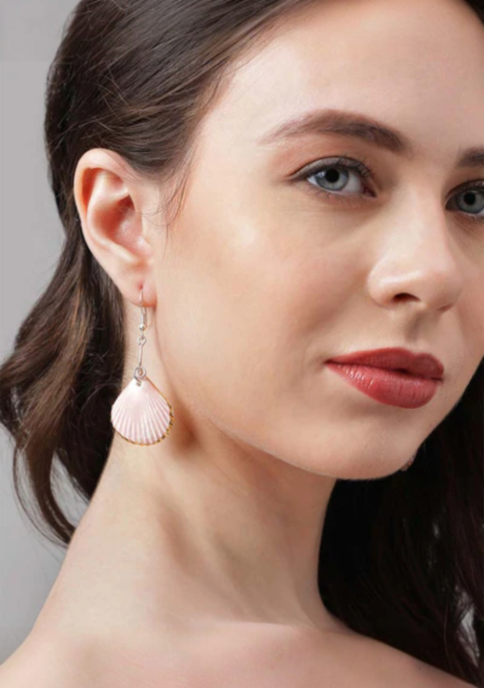 Pink Shell Elegance Earrings