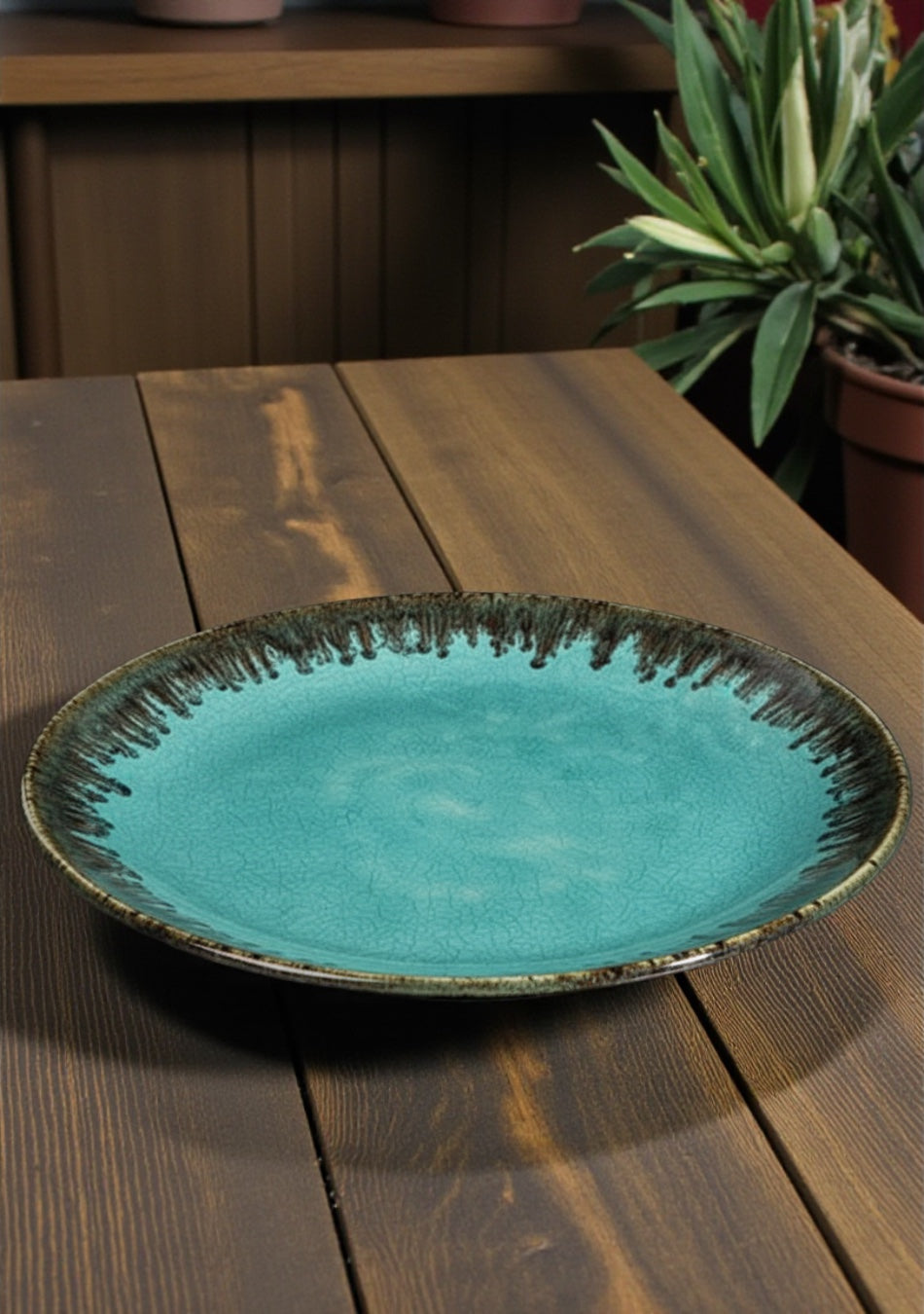 Aquamarine Seaweed Dinnerset - Set of 26