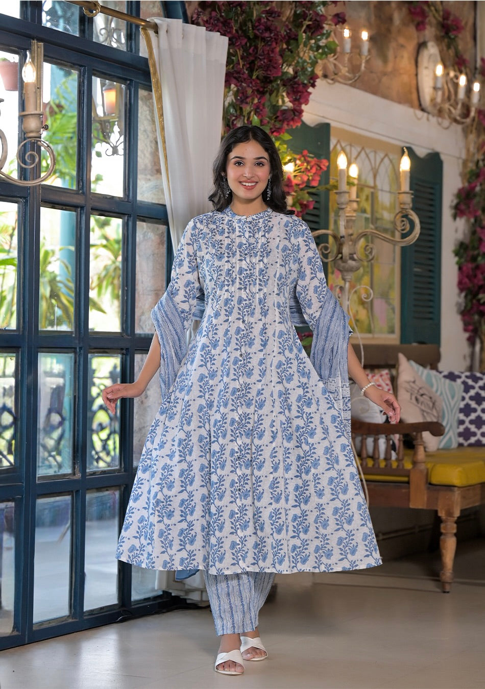 Sky Veil Kurta Set