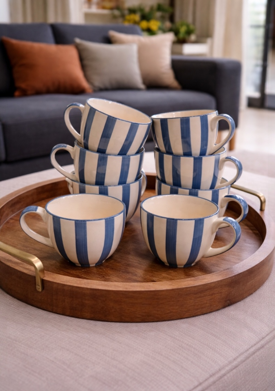 Coastal Stripe Mugs