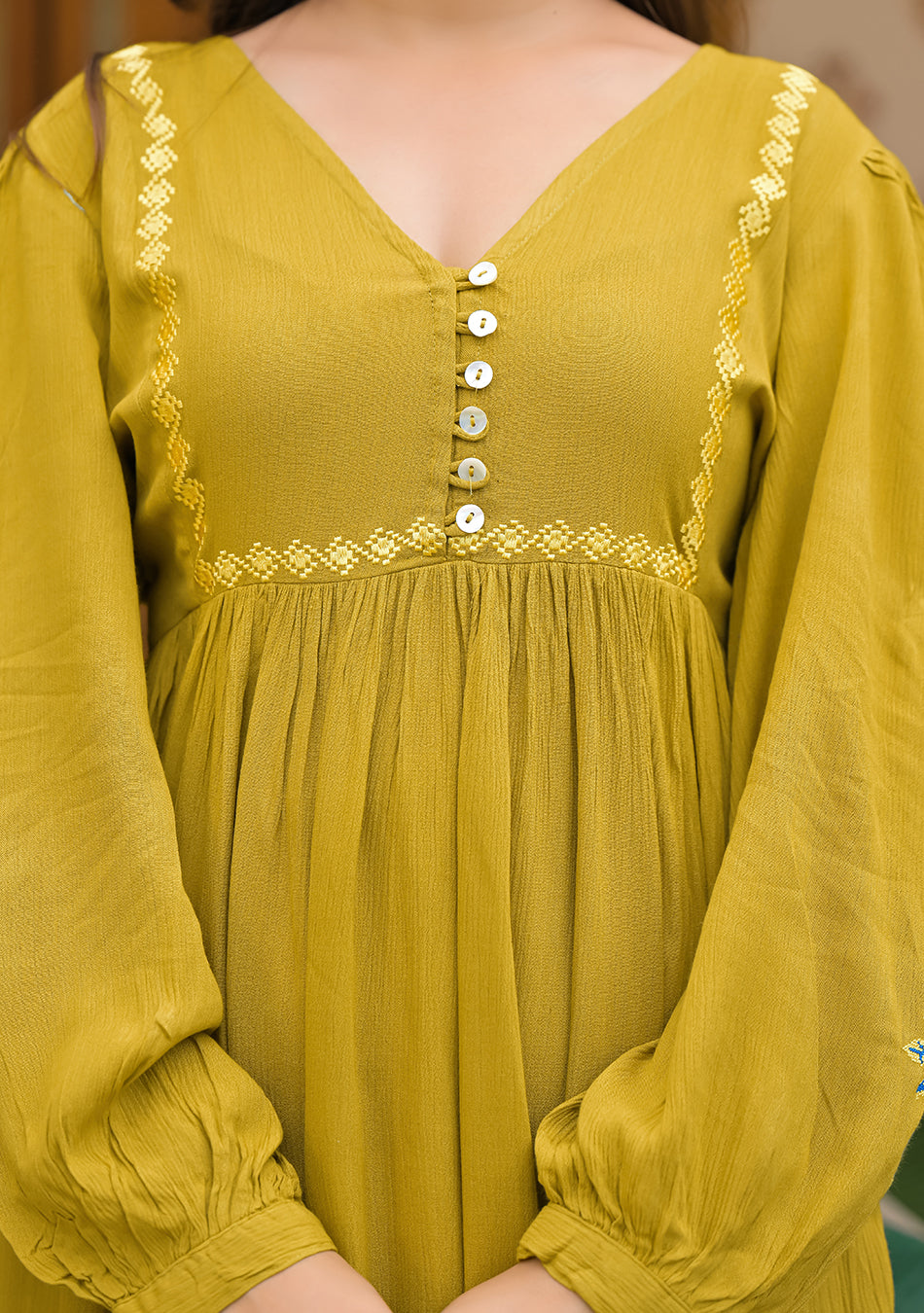Crinkle Empire Dress