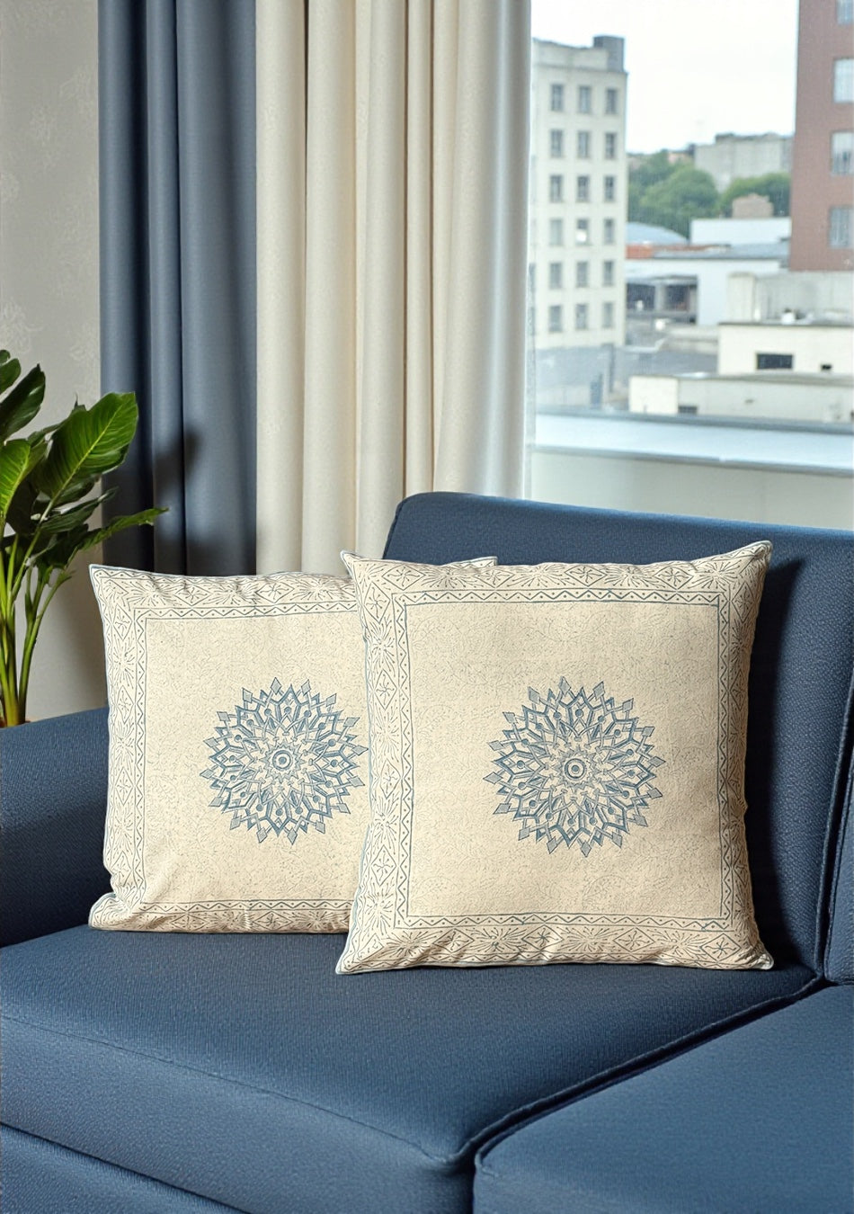 Blue Chakra Cushion Cover
