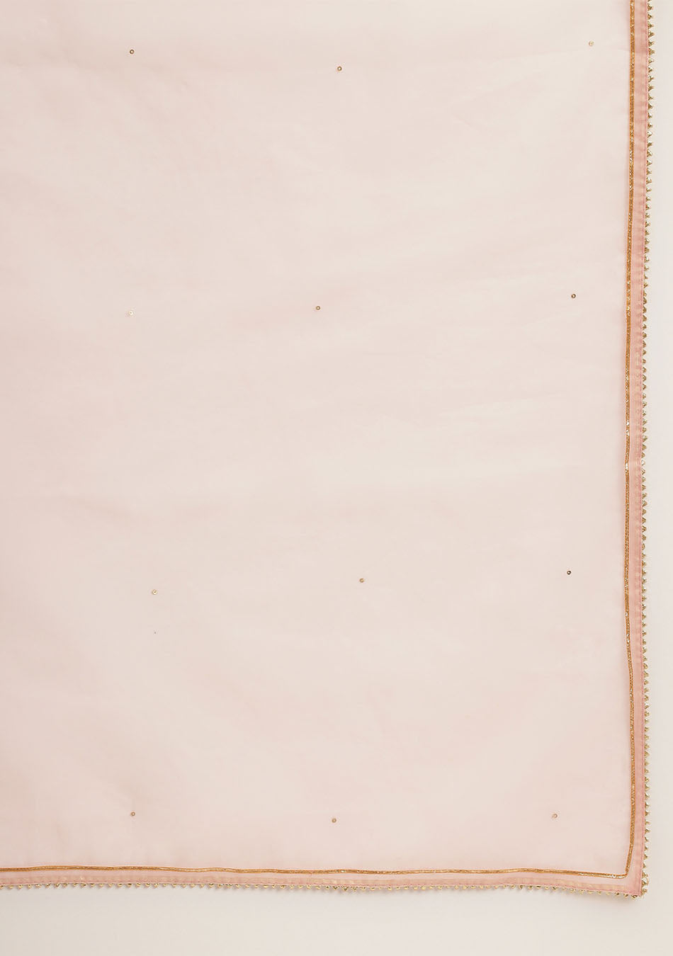 Baby Pink Embroidered Chanderi Kurta, Trouser With Dupatta