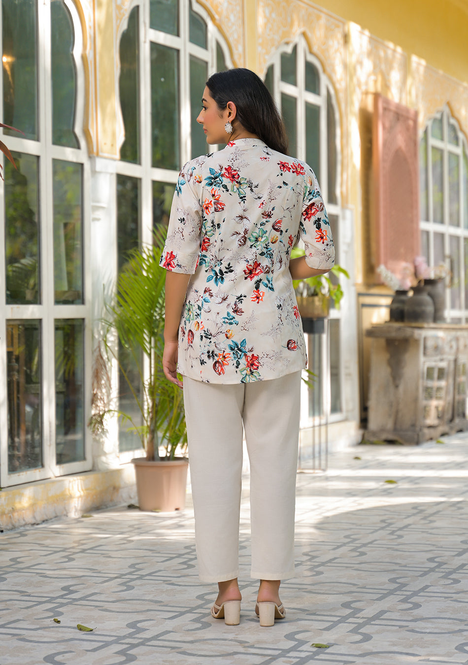 Ivory Garden Bloom Top