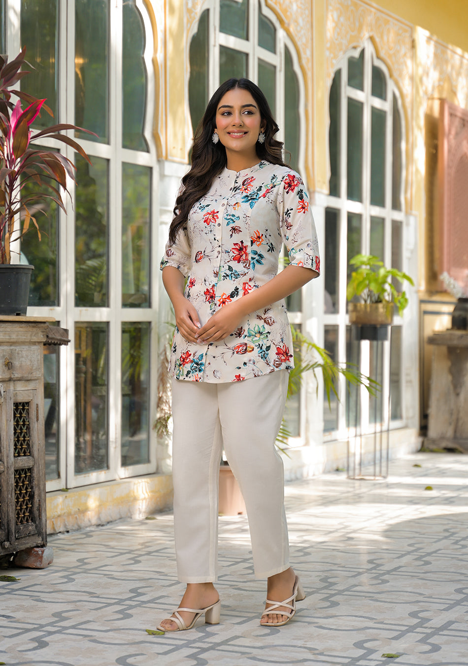 Ivory Garden Bloom Top