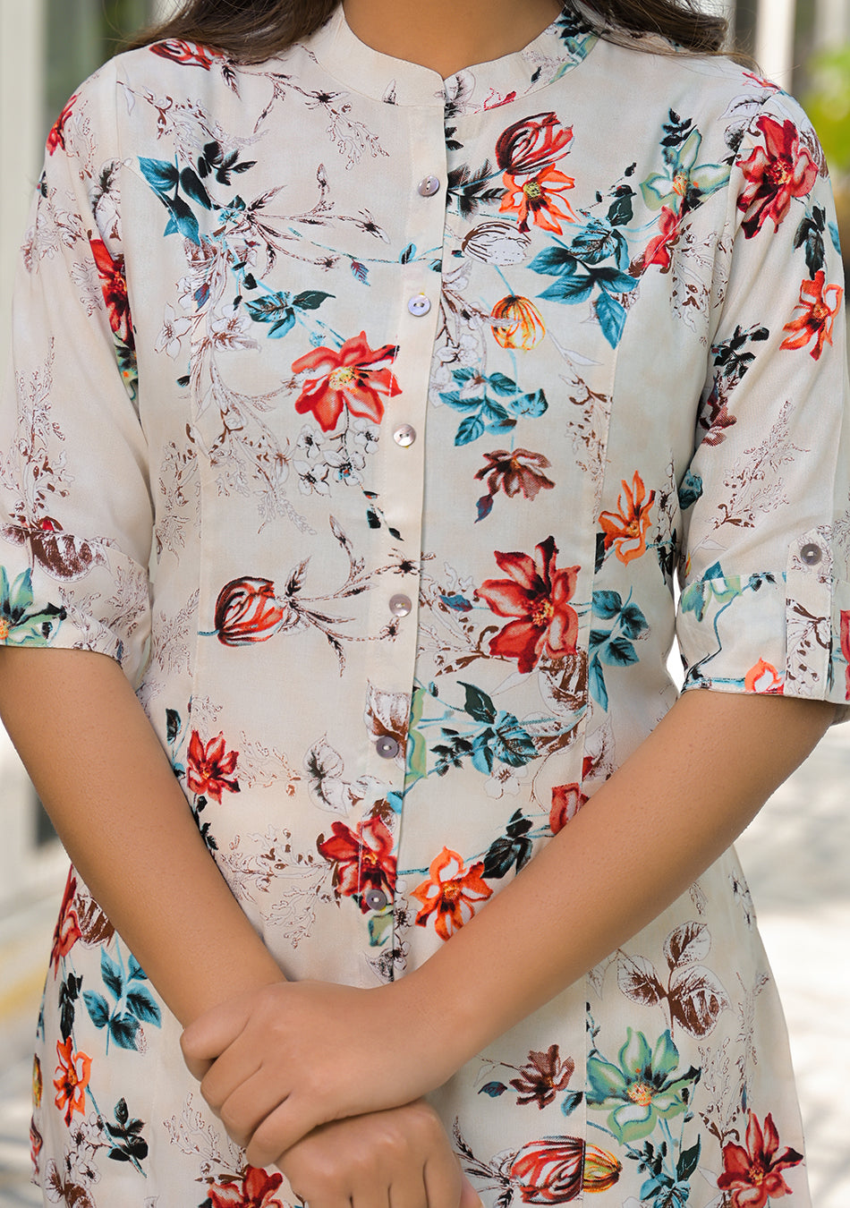 Ivory Garden Bloom Top