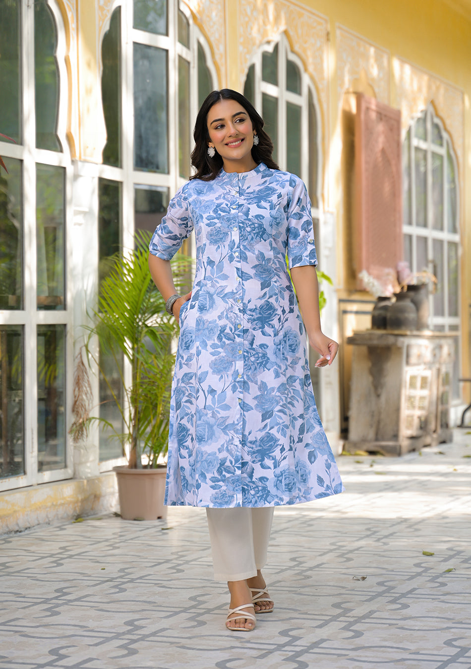 Frosted Petals Kurta