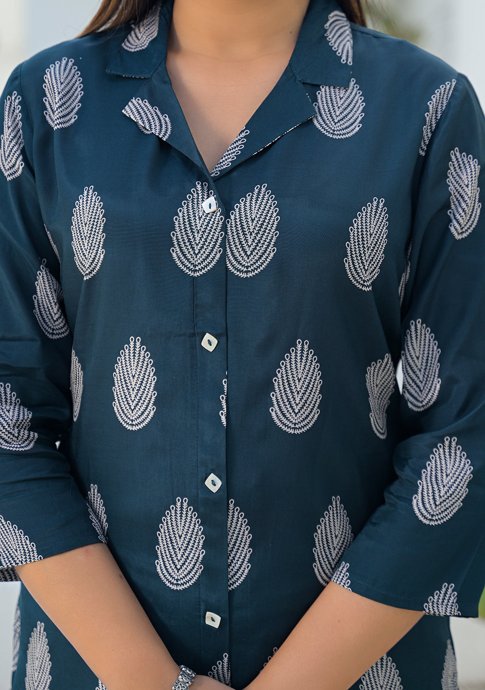 Aravalii Indigo Leaf Top