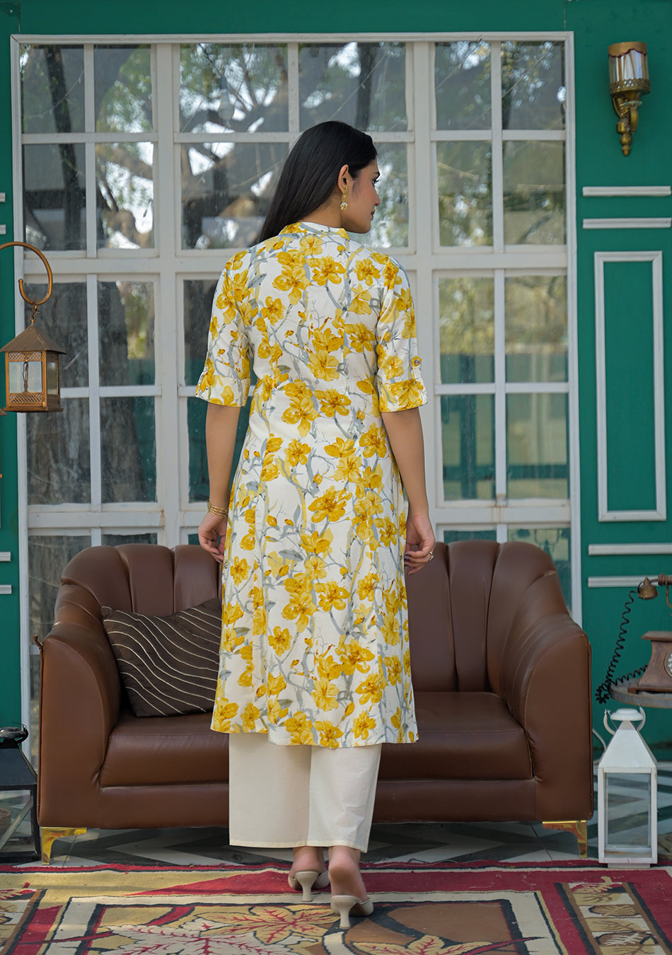 Saffron Whisper Kurta