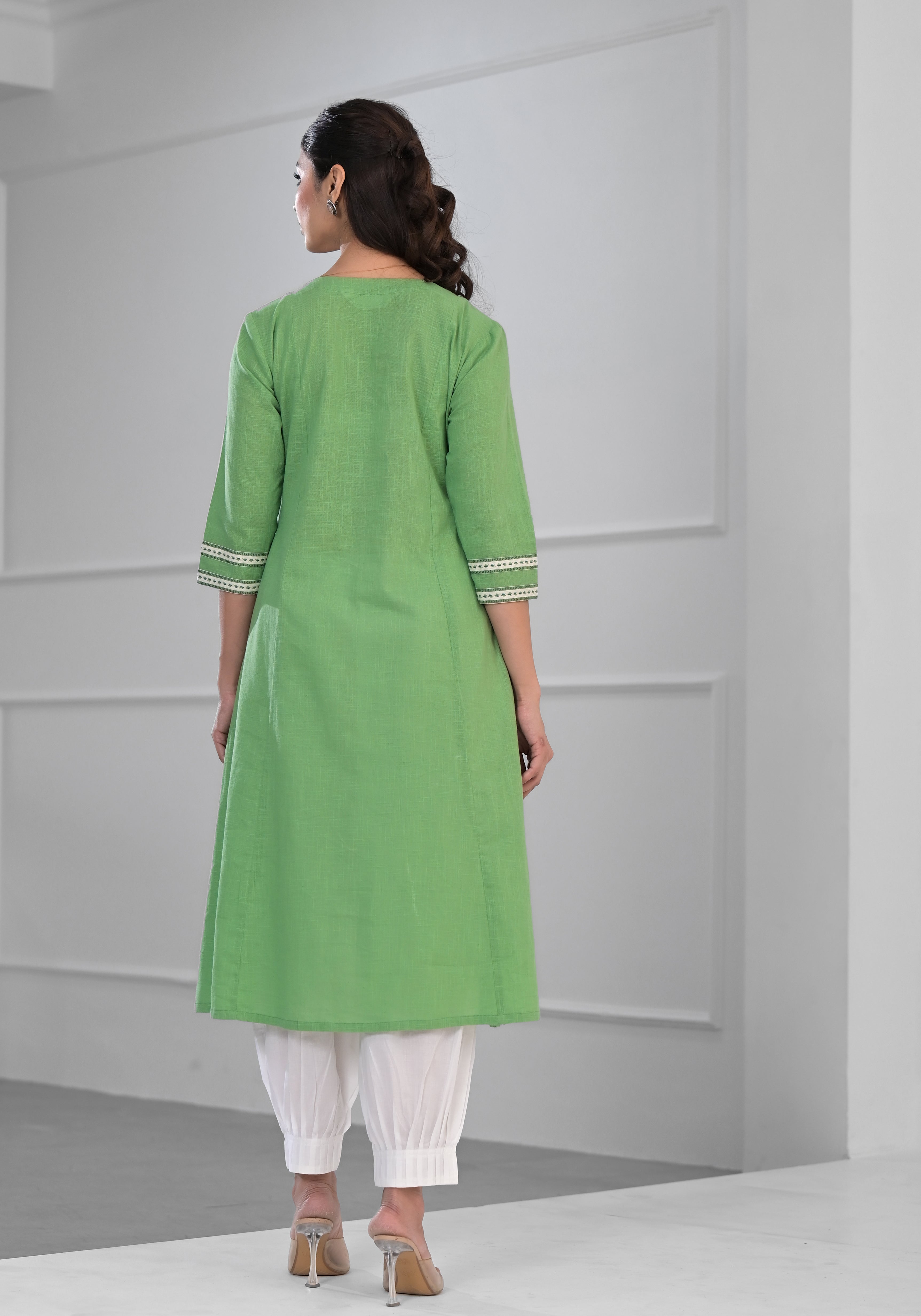 Mint Green Solid Kurta