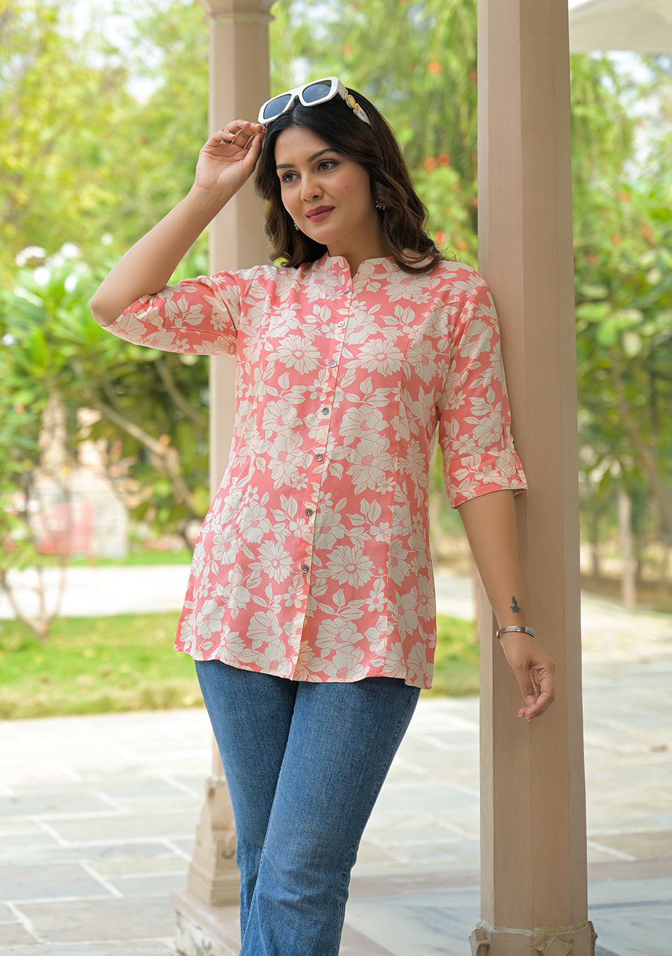 Pink Petal A line Top