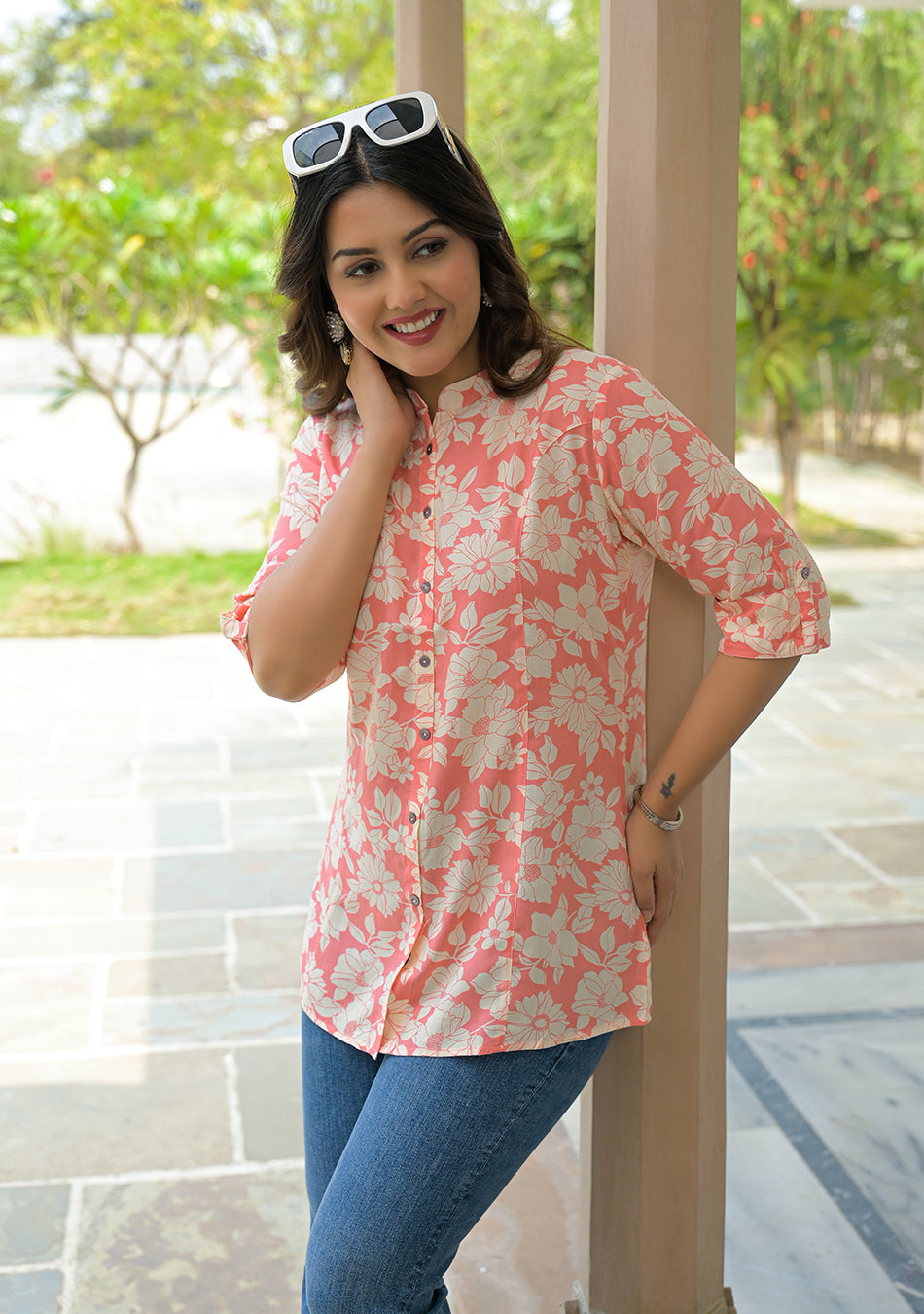 Pink Petal A line Top