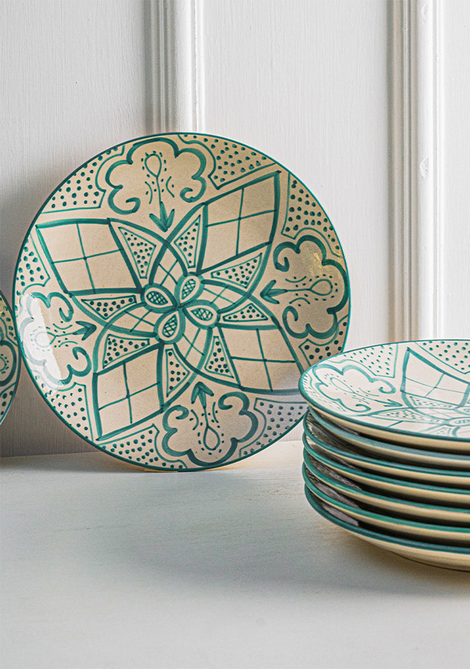 Aquamarine Mandala Full Plates