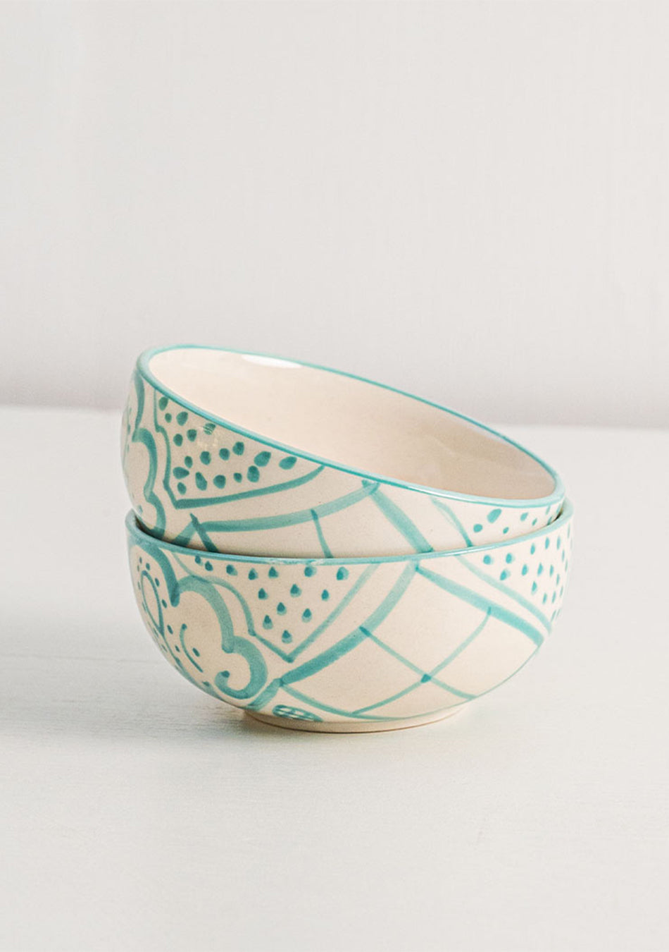 Aquamarine Mandala Portion Bowls