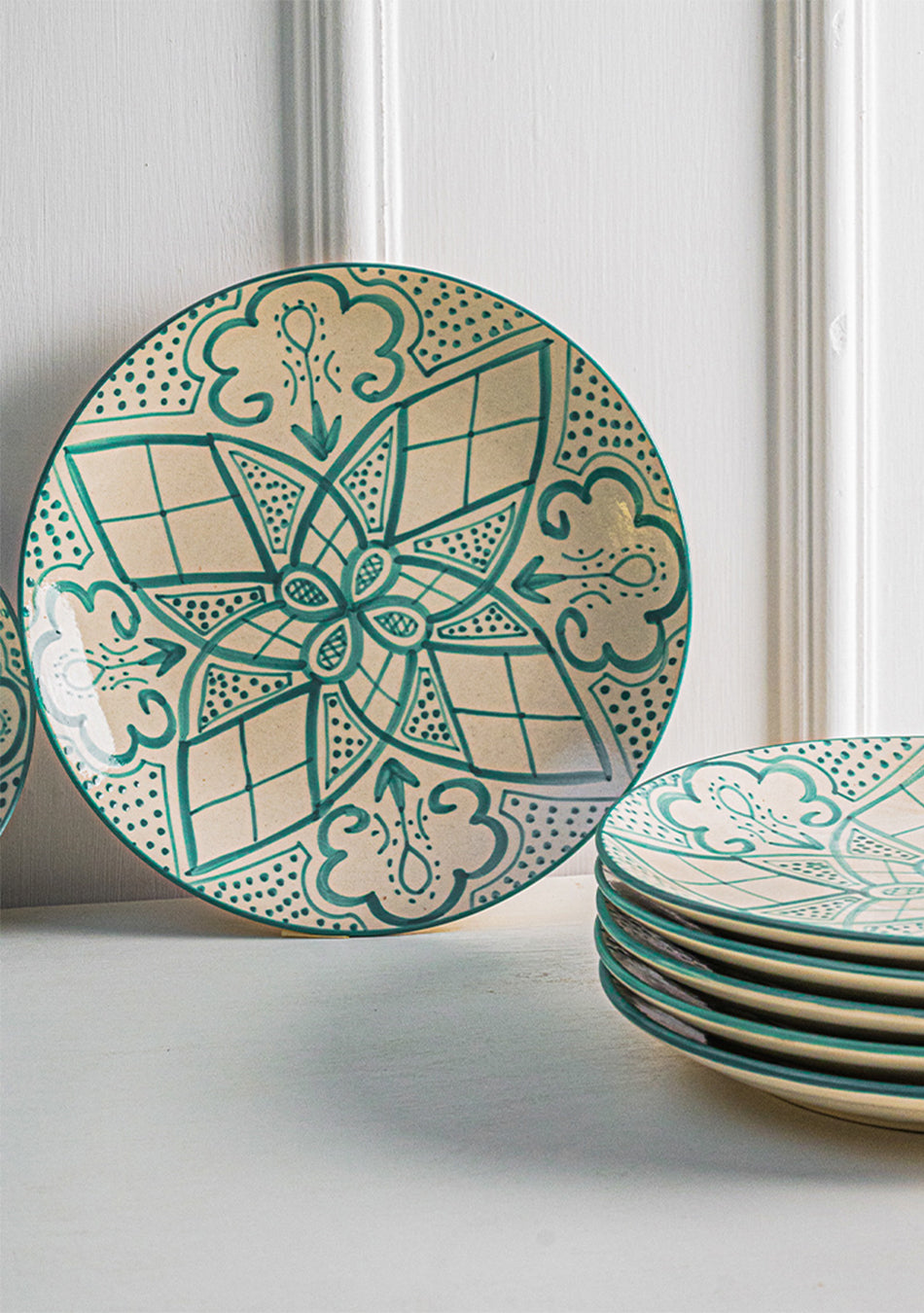 Aquamarine Mandala Full Plates