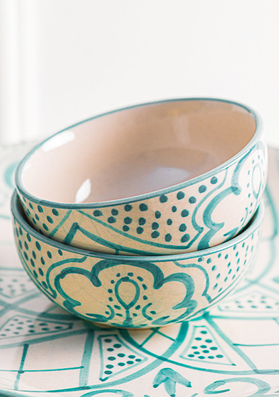 Aquamarine Mandala Dinnerset - Set of 28